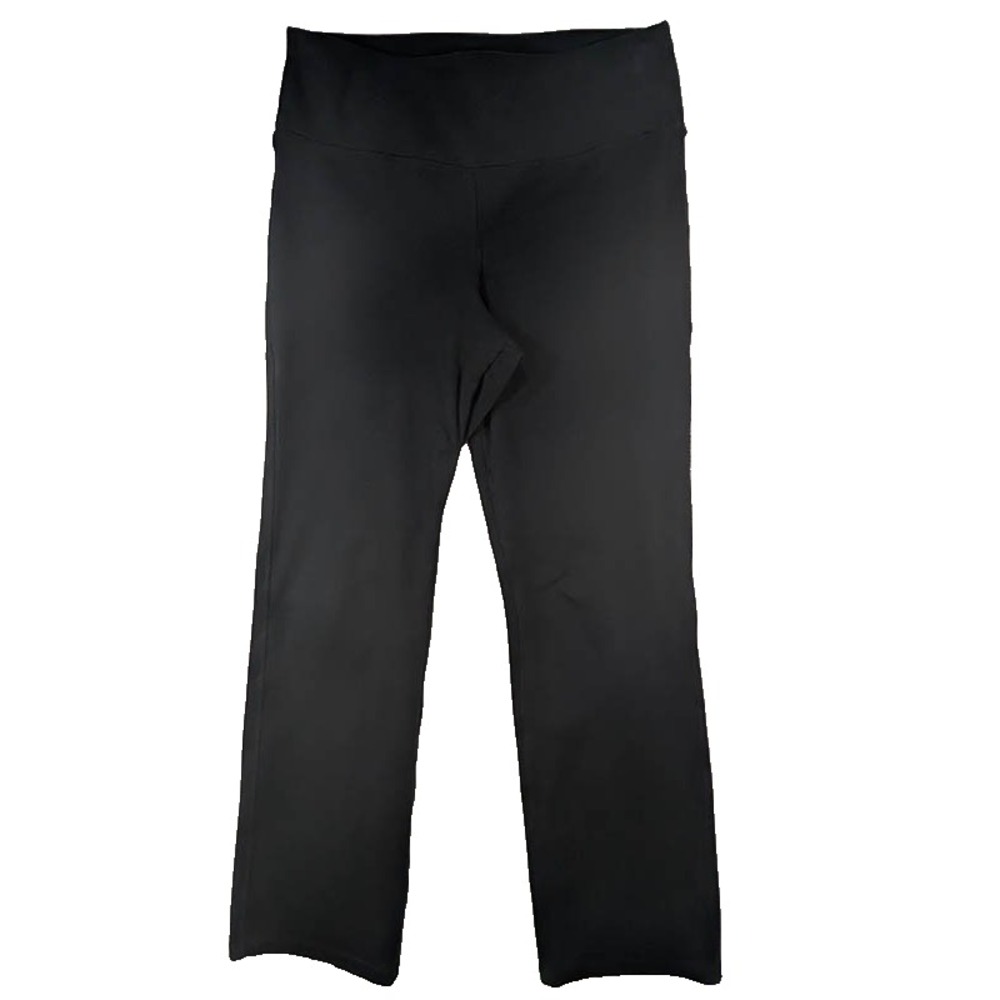 Danskin Leggings Pants Womens L Black Athleisure High Waisted Flare Workout Yoga